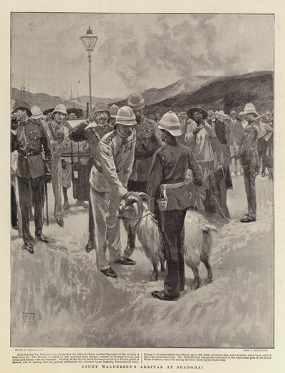 Llegada del Conde Waldersee a Shanghái de Frank Craig